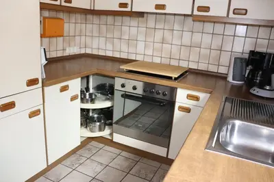 Küche/Küchenzeile in der Unterkunft Brautrockstube