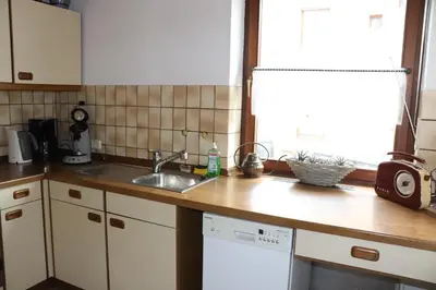 Küche/Küchenzeile in der Unterkunft Brautrockstube