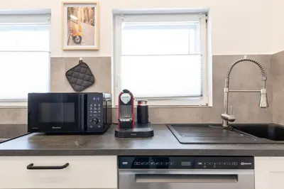 Küche/Küchenzeile in der Unterkunft Cleveres und gemütliches City-Apartment in Mayen