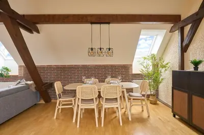 Grundriss der Unterkunft MARX - Charmantes Apartment im Stadtzentrum von Trier - bis 6 Gäste, 2 Schlafzimmer, WLAN & Waschmaschine