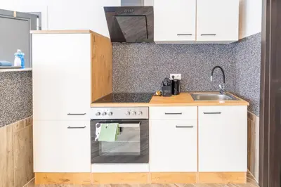 Küche/Küchenzeile in der Unterkunft Modernes Apartment in Neuwied