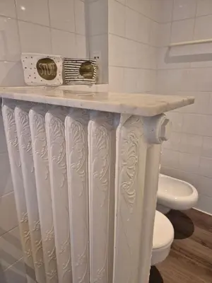 Ein Badezimmer in der Unterkunft FeWo in historischer Villa an der Emser Therme inkl Parkplatz am WE