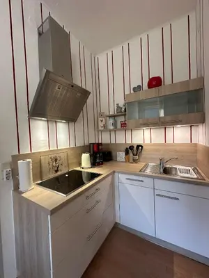Küche/Küchenzeile in der Unterkunft Ferienhaus Löwenherz