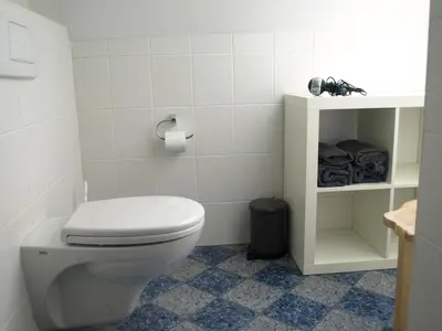 Ein Badezimmer in der Unterkunft Ferienwohnung mit Fernsicht, Eifel, Nürburgring
