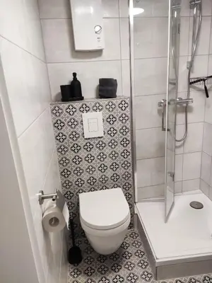 Ein Badezimmer in der Unterkunft Weingut & Gästehaus Melchiors