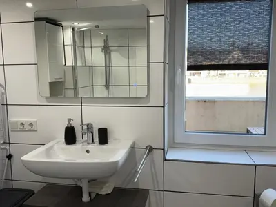 Ein Badezimmer in der Unterkunft Ferienhaus-am-Moselufer