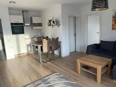 Küche/Küchenzeile in der Unterkunft gemütliche Ferienwohnung