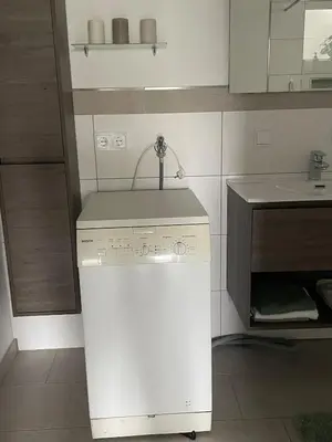 Küche/Küchenzeile in der Unterkunft gemütliche Ferienwohnung