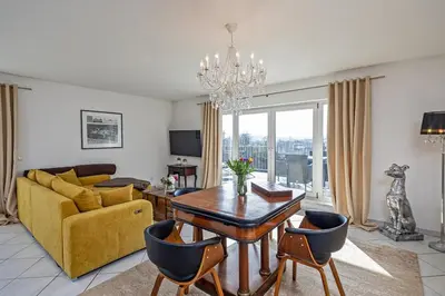 TV/Unterhaltungsangebot in der Unterkunft Koblenz Rheinblick Penthouse