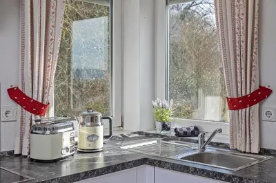 Küche/Küchenzeile in der Unterkunft Koblenz Rheinblick Penthouse