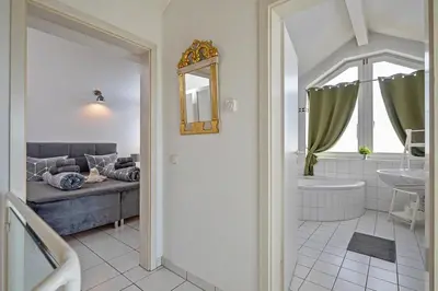Ein Badezimmer in der Unterkunft Koblenz Rheinblick Penthouse