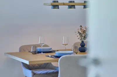 Ein Sitzbereich in der Unterkunft ZoHe Apartments Bernkastel-Kues