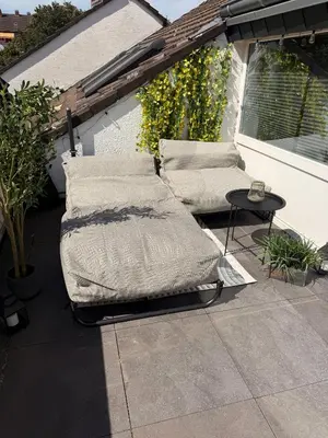 Ein Sitzbereich in der Unterkunft Apartment inklusiver großer Terrasse