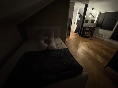 Ein Bett oder Betten in einem Zimmer der Unterkunft Apartment inklusiver großer Terrasse