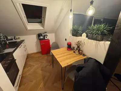 Küche/Küchenzeile in der Unterkunft Apartment inklusiver großer Terrasse