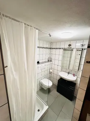 Ein Badezimmer in der Unterkunft Kinderparadies Alt Lüxem