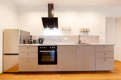 Küche/Küchenzeile in der Unterkunft NATURNEST Eifel, Ferienwohnung