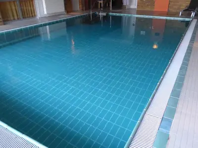 Der Swimmingpool an oder in der Nähe von Ferienwohnung Stefi, magischer Ausblick, Schwimmbad-Sauna in Lahnstein