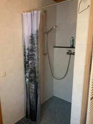 Ein Badezimmer in der Unterkunft Ferienhaus Forsthaus am Feuerbach