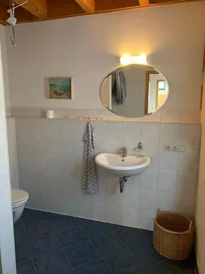 Ein Badezimmer in der Unterkunft Ferienhaus Forsthaus am Feuerbach