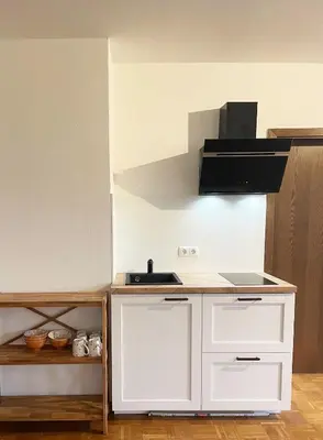 Küche/Küchenzeile in der Unterkunft Charmante Ferienwohnung im Herzen der Koblenzer Altstadt