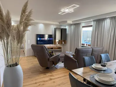Ein Sitzbereich in der Unterkunft Casa Clara - Exklusive Ferienwohnung