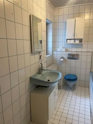 Ein Badezimmer in der Unterkunft Ferienwohnung mit Aussicht