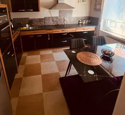Küche/Küchenzeile in der Unterkunft Exklusive großzügige Wohnung
