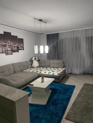 Ein Sitzbereich in der Unterkunft Exklusive großzügige Wohnung