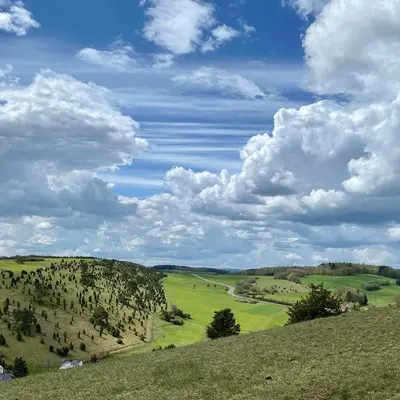 Naturlandschaft in der Nähe des Ferienhauses