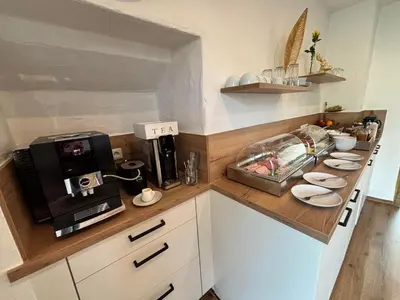 Küche/Küchenzeile in der Unterkunft harmony holiday, Pension