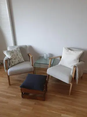 Ein Sitzbereich in der Unterkunft Quartier 706 mit Pool