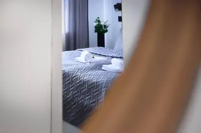 Ein Bett oder Betten in einem Zimmer der Unterkunft Residenz an der Ahr für 3 - WLAN - Parkplatz