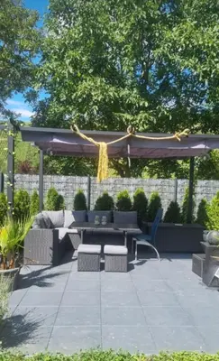 Ein Garten an der Unterkunft Vacation home Moselsteg