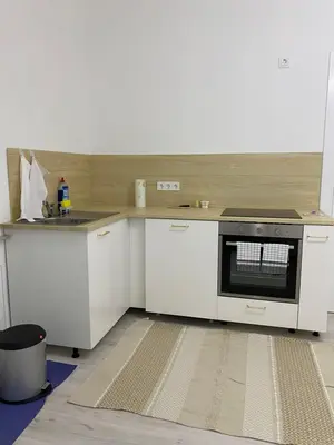 Küche/Küchenzeile in der Unterkunft Hotel Rheinblick