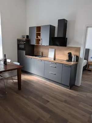 Küche/Küchenzeile in der Unterkunft Winzervilla Kammerhof - 3x stilvolle & geräumige FeWos mit Moselblick, 2-12 Gäste buchbar, direkt am Moselradweg