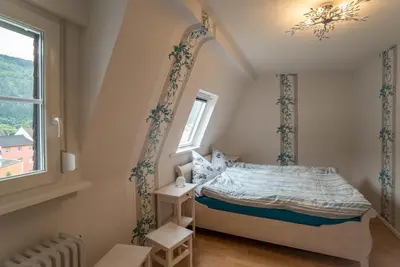 Ein Bett oder Betten in einem Zimmer der Unterkunft FeWo-tt