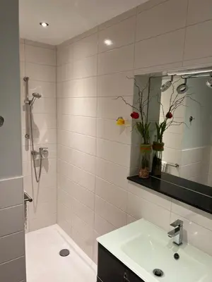Ein Badezimmer in der Unterkunft Weingut Lindenhof