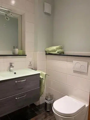 Ein Badezimmer in der Unterkunft Weingut Lindenhof