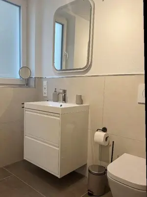 Ein Badezimmer in der Unterkunft Ferienwohnung Bea