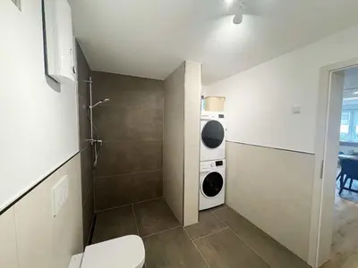 Ein Badezimmer in der Unterkunft Ferienwohnung Bea