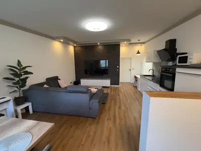 Küche/Küchenzeile in der Unterkunft Ferienwohnung Michael Schneider