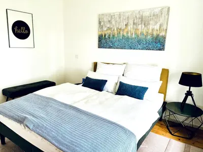 Ein Bett oder Betten in einem Zimmer der Unterkunft Maison Manderscheid, Vulkaneifel