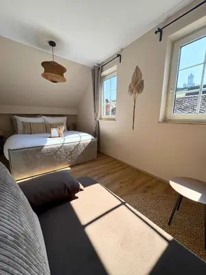 Ein Bett oder Betten in einem Zimmer der Unterkunft Apartment Ikigai