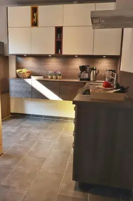 Küche/Küchenzeile in der Unterkunft Wohlfühlnest im Ahornweg, Ferienwohnung