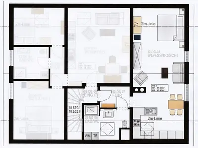 Grundriss der Unterkunft Ferienwohnung Gerolstein