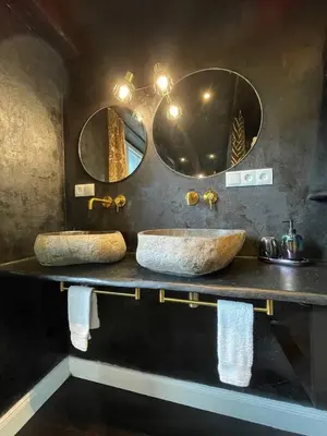 Ein Badezimmer in der Unterkunft Bahnhofsoase - Wellness & Spa am Krufter Bahnhof