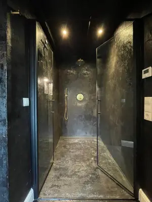 Ein Badezimmer in der Unterkunft Bahnhofsoase - Wellness & Spa am Krufter Bahnhof
