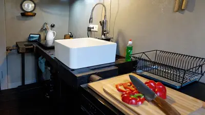 Küche/Küchenzeile in der Unterkunft Zeller Kehr Wohnung