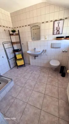 Ein Badezimmer in der Unterkunft Ferienwohnung Moselblick